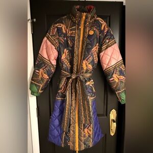 Farm Rio Long Winter Coat - Reversible